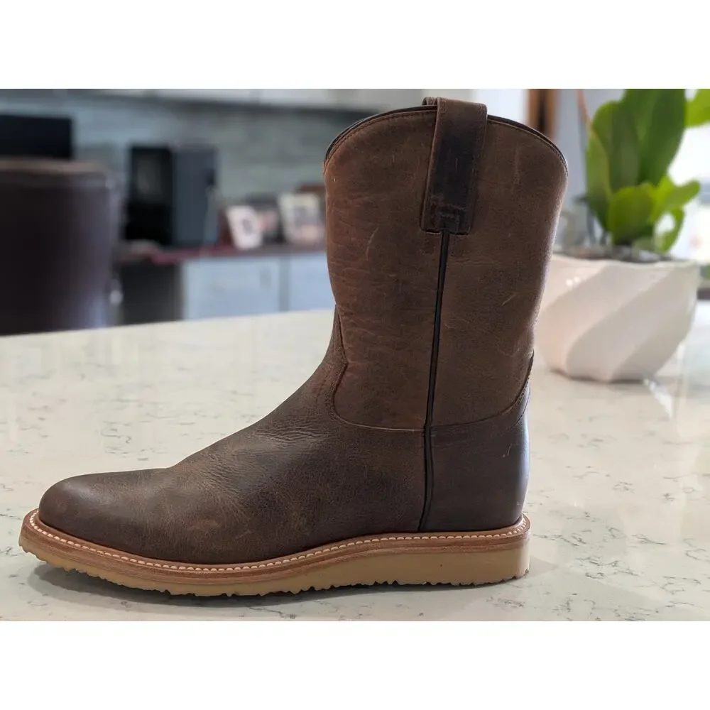 Huckberry Rhodes Roper Boot Caliber Men's 9 Brown Western Boots (1124)